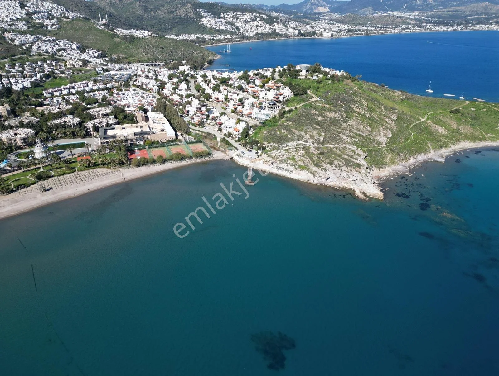 2+1 Obergeschoss mit vollem Meerblick am Standort Bodrum Bağla Bankev, photo 2