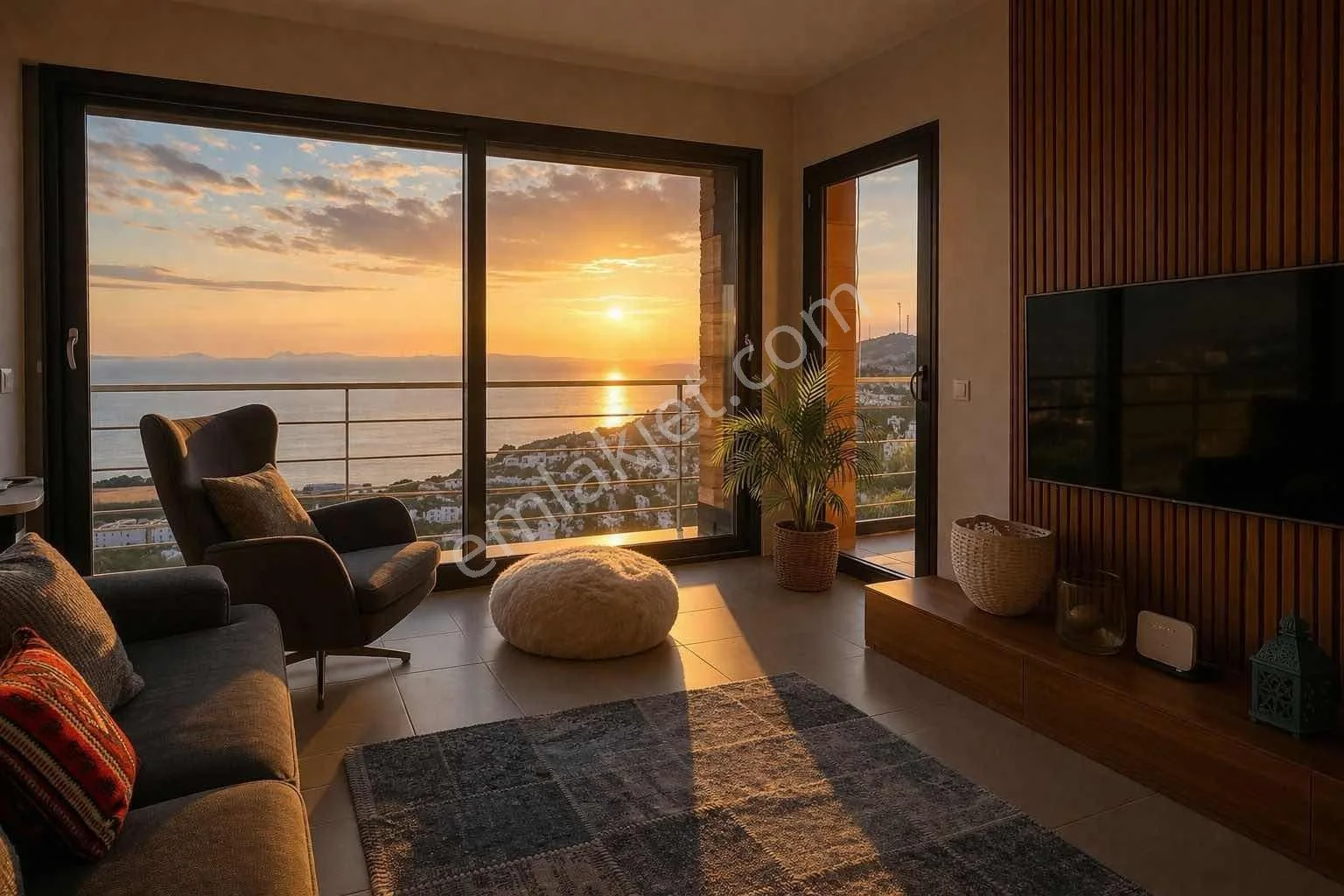 2+1 Wohnung mit Meerblick, 2 Badezimmer, zu verkaufen in Bodrum, Gumusluk, photo 1