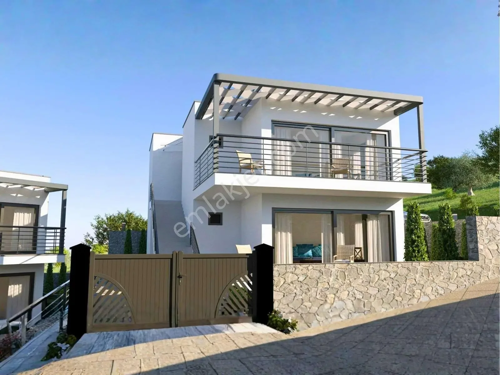Neue 2+1 und 3+1 Wohnungen auf einem Grundstück mit Pool zum Verkauf in Bodrum Ortakent, photo 3