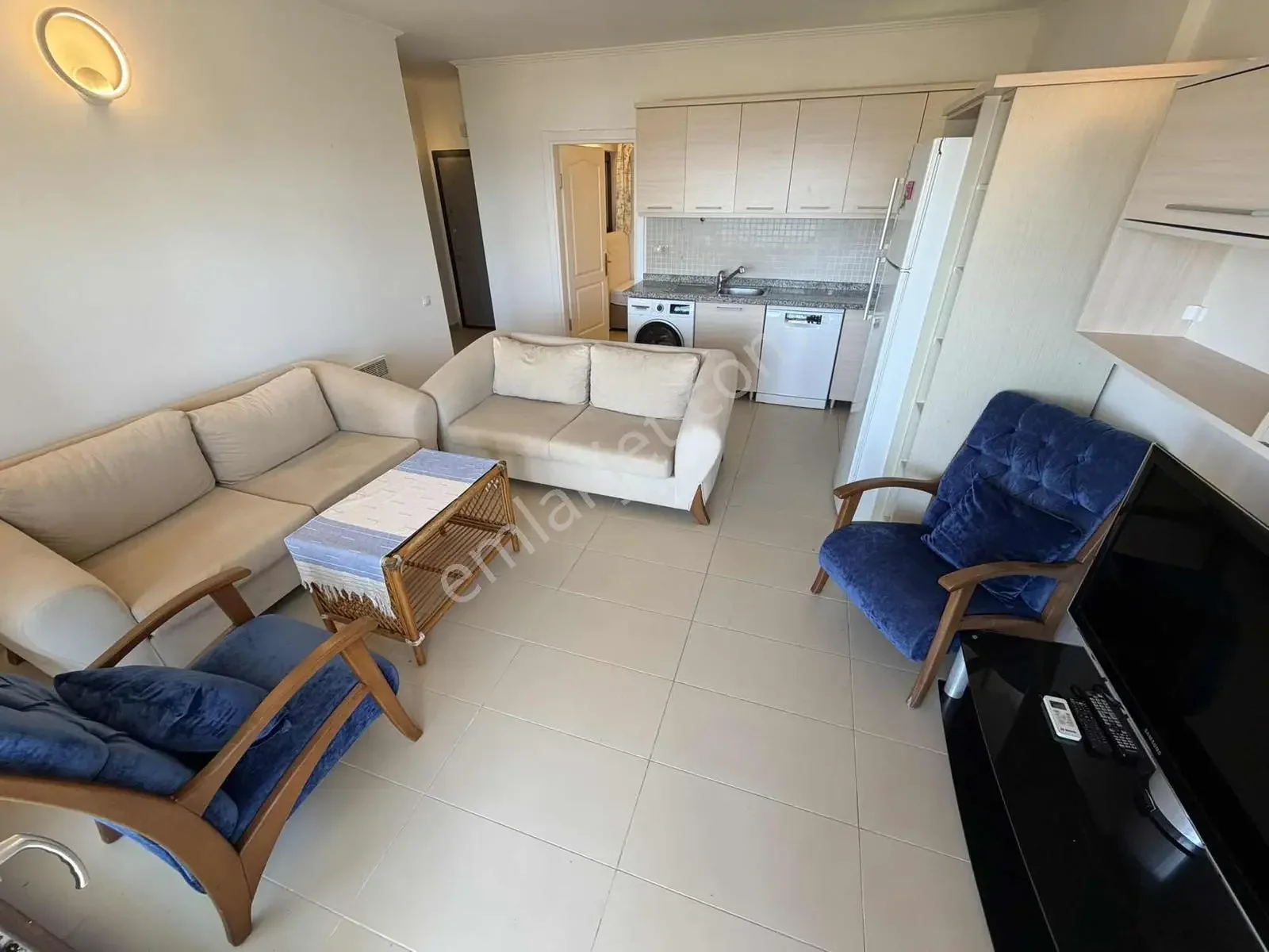 2+1, möblierte Gartengeschosswohnung mit Meerblick zum Verkauf in Gümüşlük, photo 2