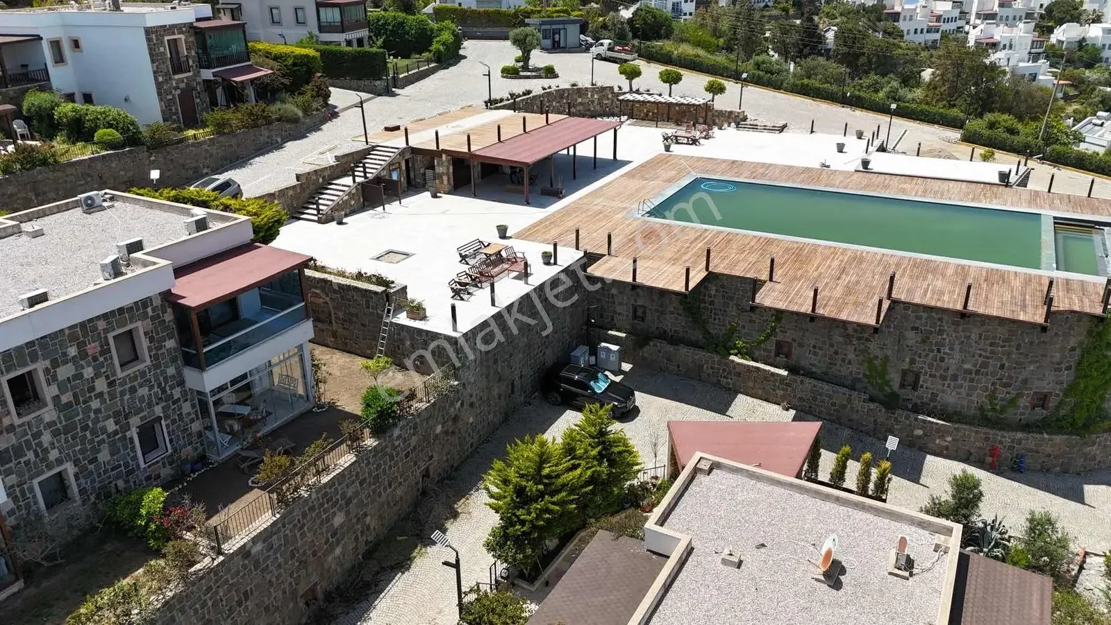 2+1, möblierte Gartengeschosswohnung mit Meerblick zum Verkauf in Gümüşlük, photo 4