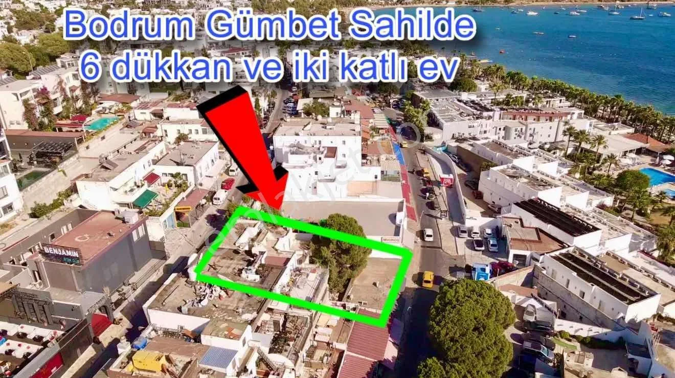 6 Geschäfte und Villen auf einem 458 Quadratmeter großen Grundstück am Bodrum Gumbet Beach, photo 1