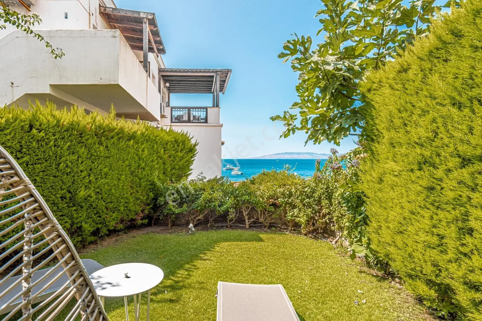 Bodrum Bitez Sarnıç Sitesi 3+1 Gartengeschosswohnung mit Strand zu verkaufen, photo 2