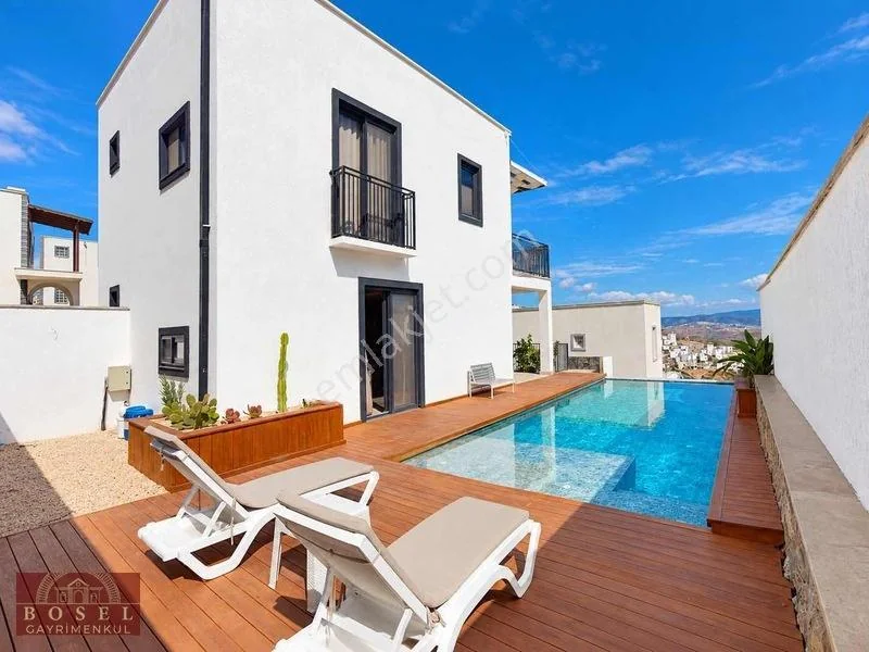 3+1 Detached Villa with Sea View for Sale in Bodrum Bağla, photo 2