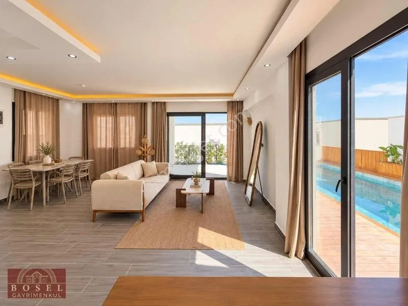 3+1 Detached Villa with Sea View for Sale in Bodrum Bağla, photo 4
