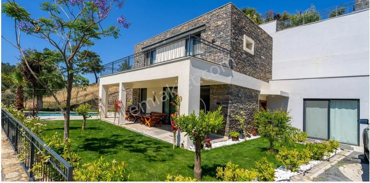 4+1 Luxury Villa with Pool for Sale in Bodrum Yalıçiftlik Vadi Site, photo 4