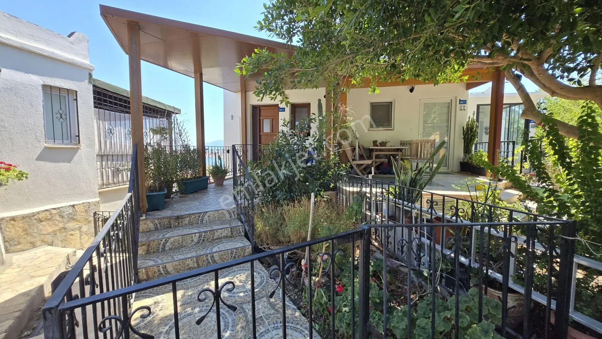3+1 Fully Furnished Semi-Detached Villa with Sea View in Bodrum Asarlık, photo 4