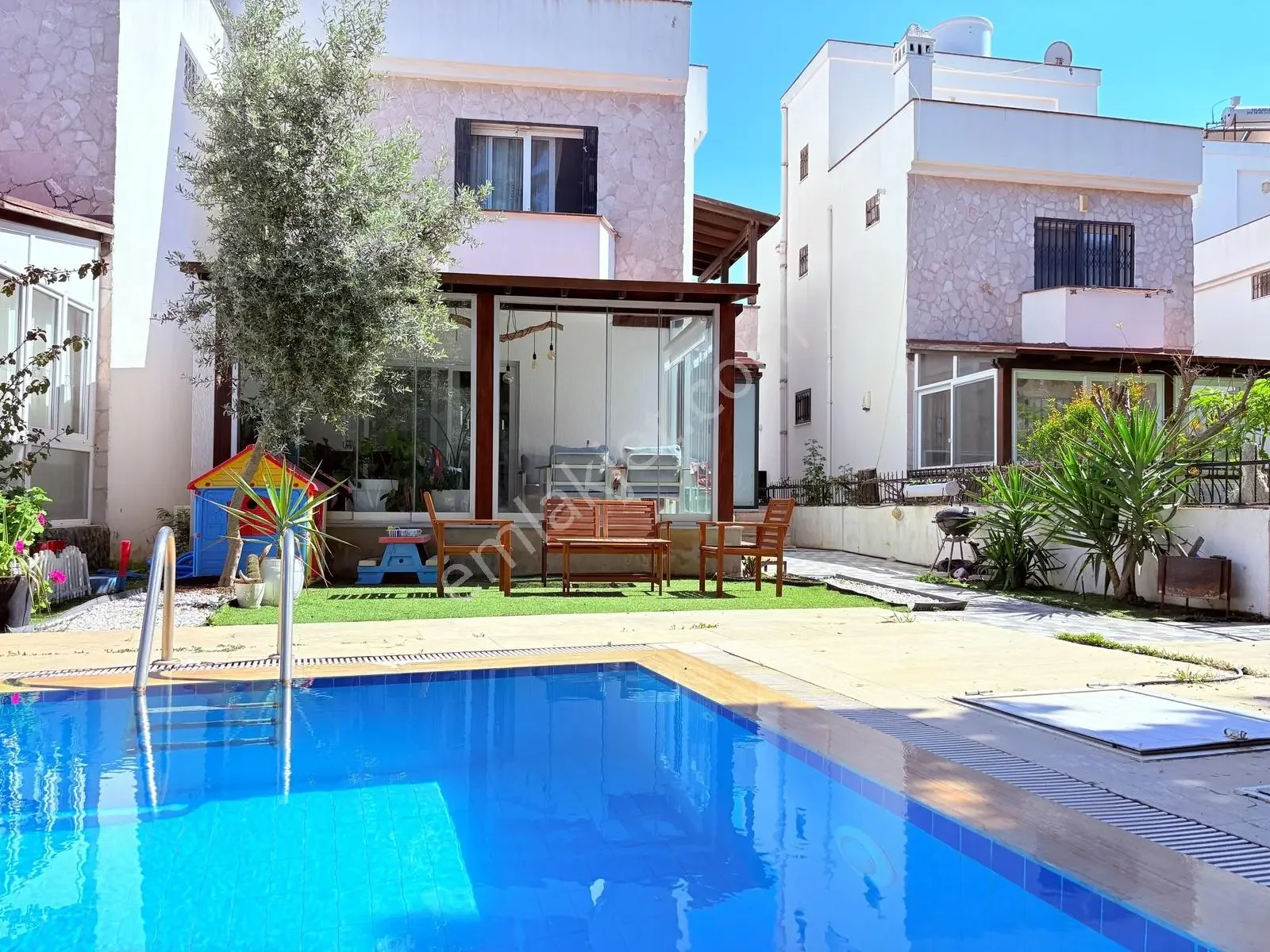 Triplex with Pool Near the Beach in Bodrum Turgutreis Center, photo 1