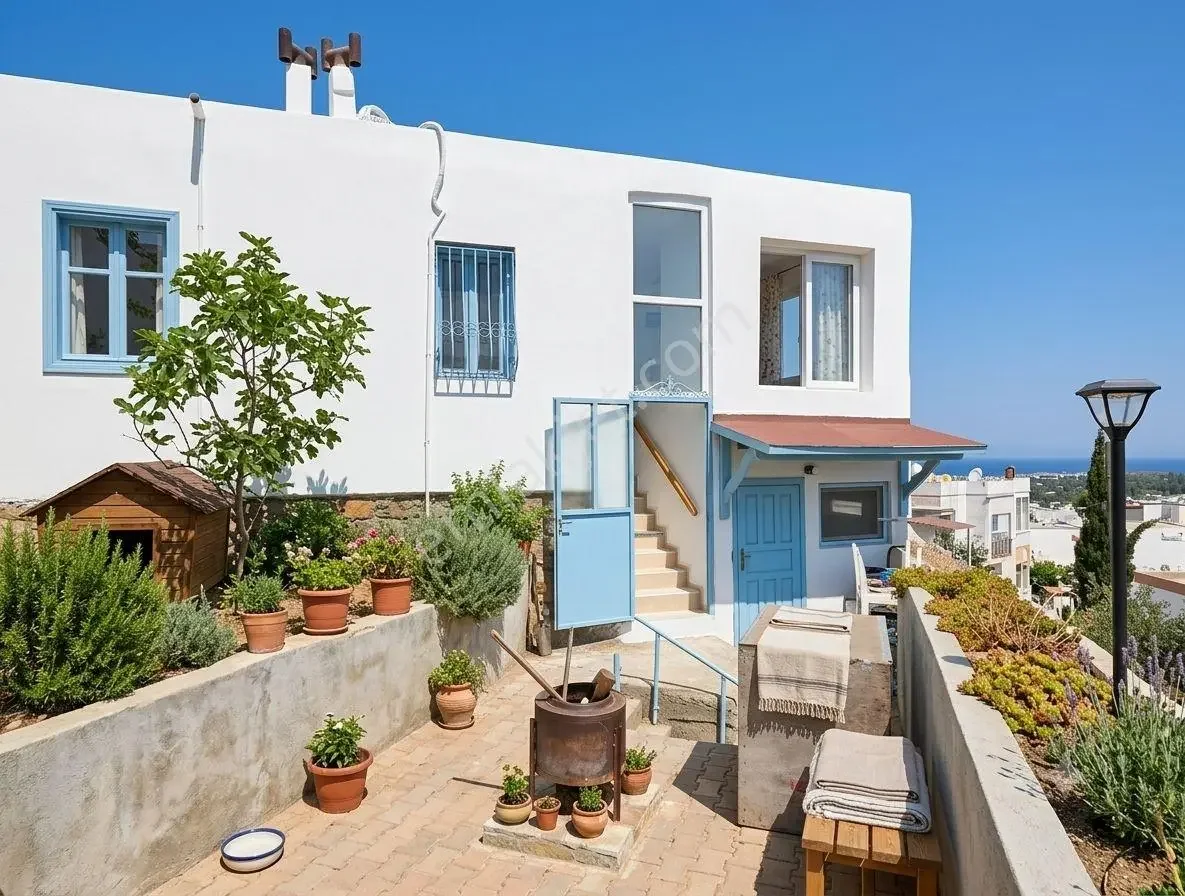Turgutreis Akçaalan 3+1 griechisches Haus Steinhaus mit Natur- und Meerblick, photo 1