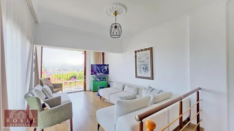 3+1 Fully Furnished Semi-Detached Villa with Sea View in Bodrum Asarlık, photo 5