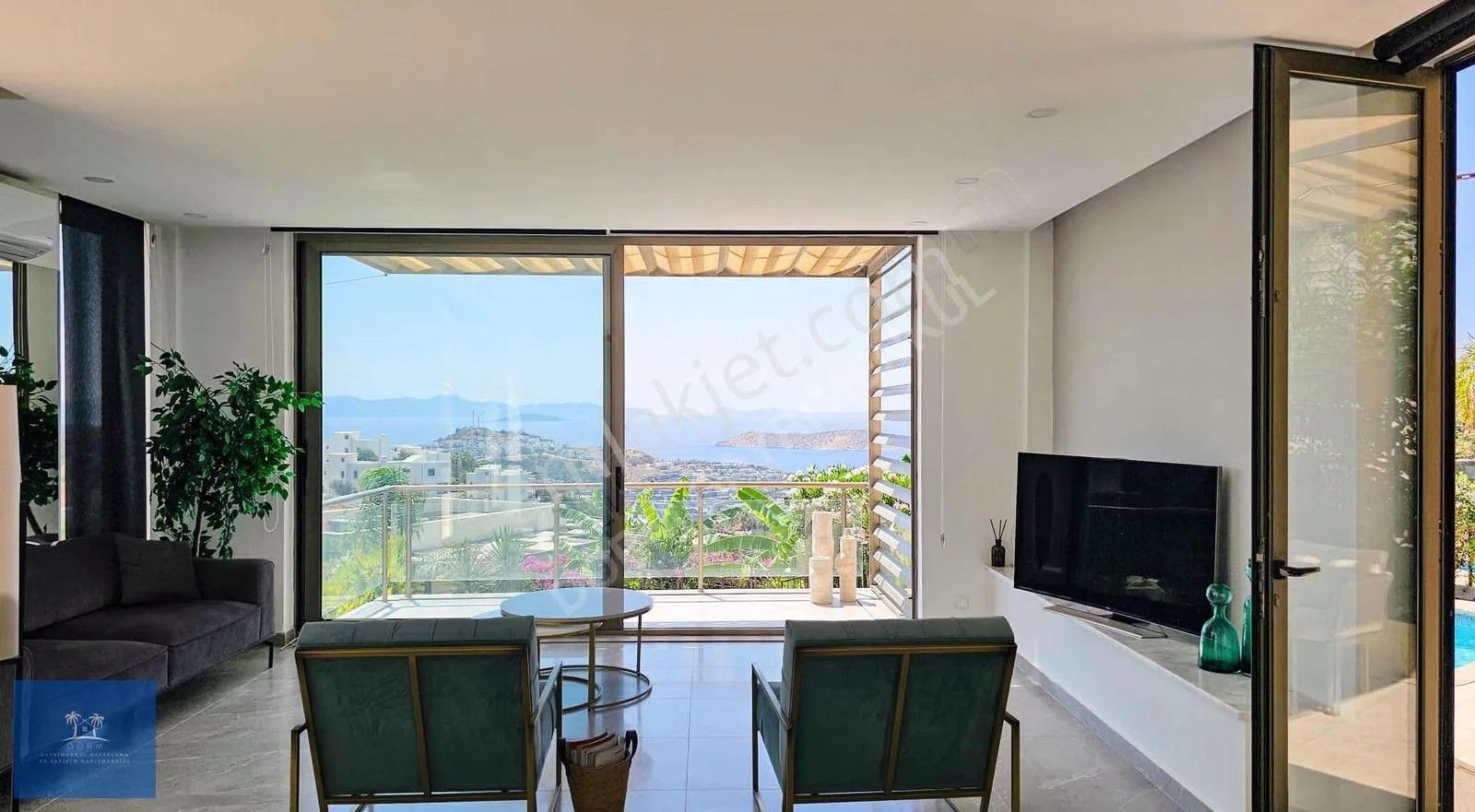 3+1 Villa mit privatem Pool und Meerblick zum Verkauf in Bodrum Yalıkavak, photo 3